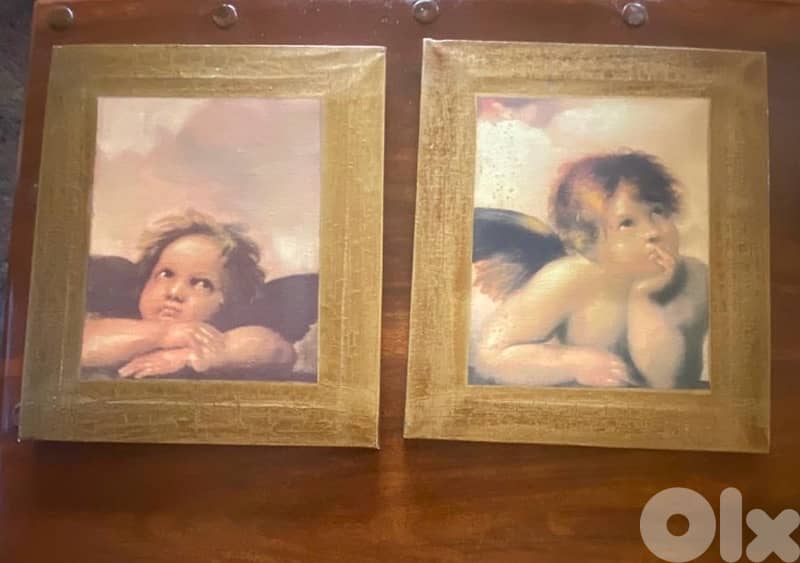 set of 2 Framed Angel 0