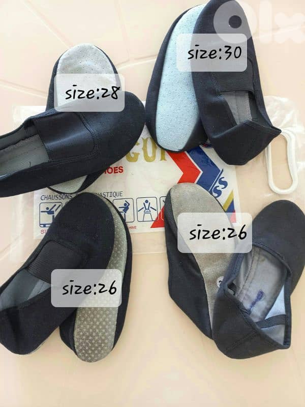 Black Mesh Gymnastics Shoes for Boys & Girls 1