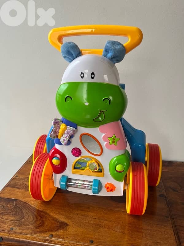 Walking Hippo Baby Trolley Educational Toy 2