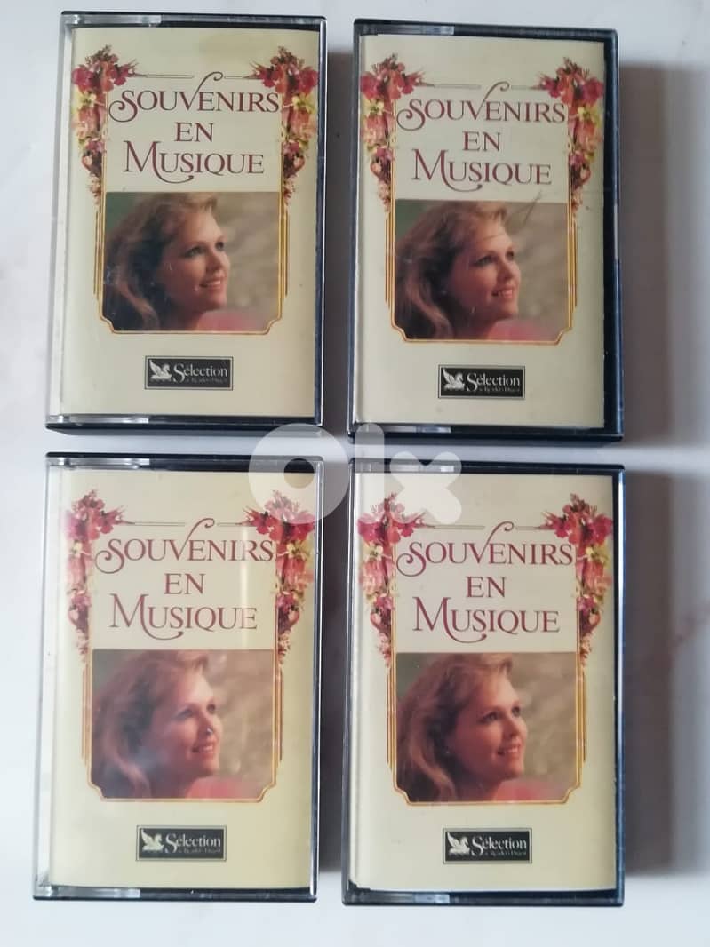 Souvenirs en musique 4 cassettes (music of the songs only) 0