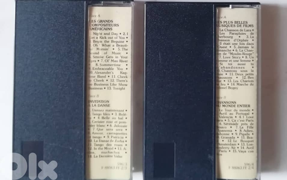 Souvenirs en musique 4 cassettes (music of the songs only) 2