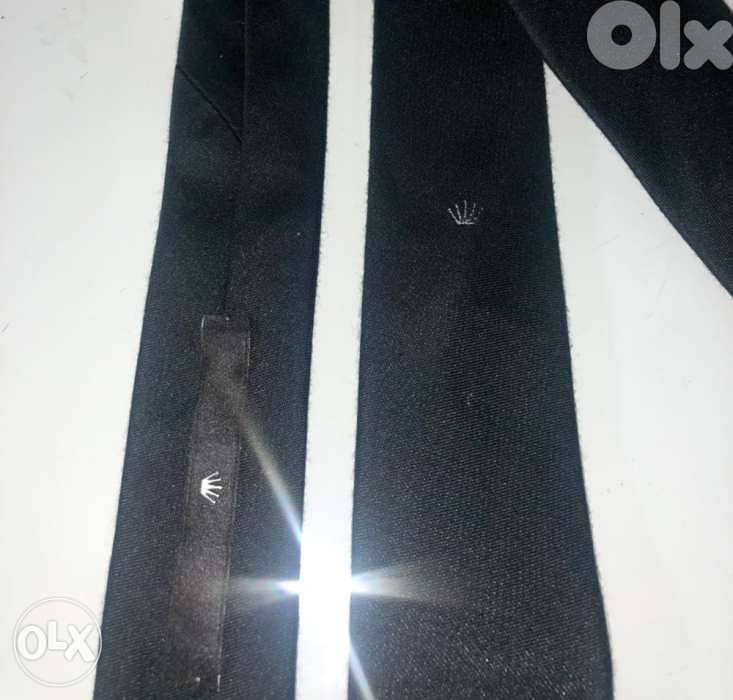 Men accesories, clothing, Cravate for MEN, classy black, ROLEX brand 3