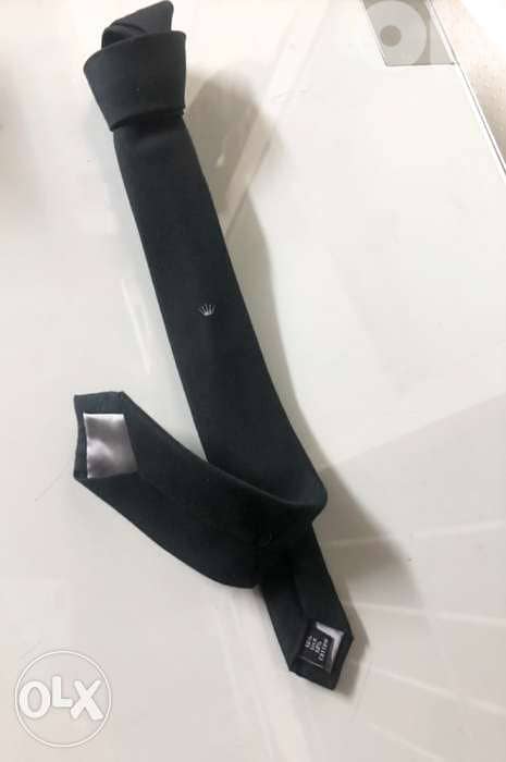Men accesories, clothing, Cravate for MEN, classy black, ROLEX brand 4