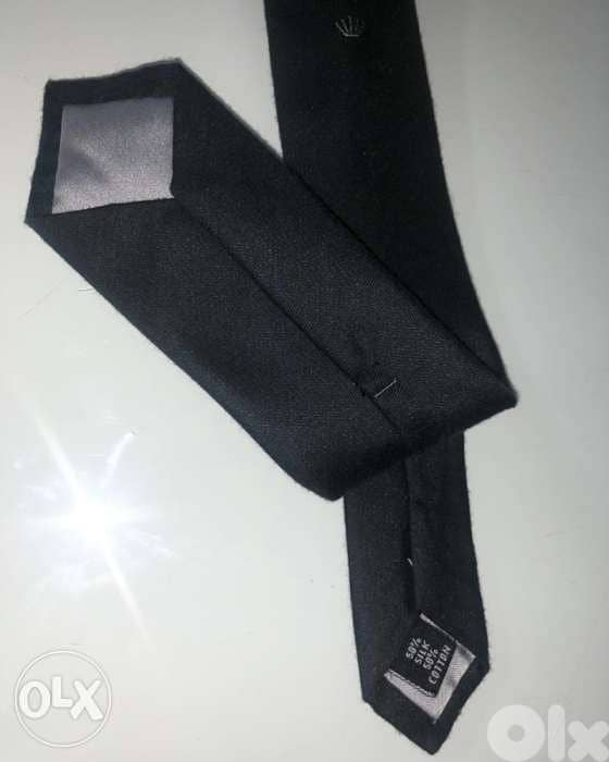 Men accesories, clothing, Cravate for MEN, classy black, ROLEX brand 5