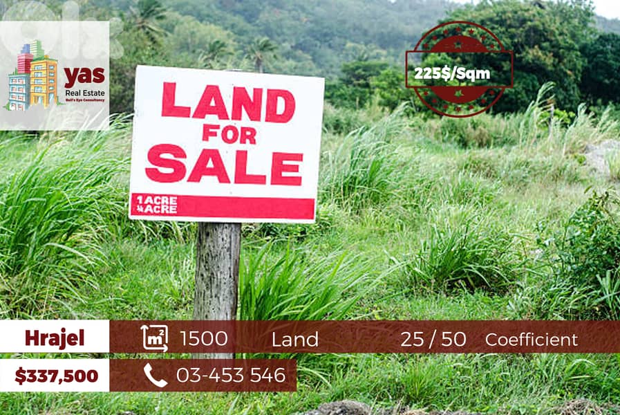 Hrajel 1500m2 | Flat Land | 25 / 50 | Prime Location | TS | 0