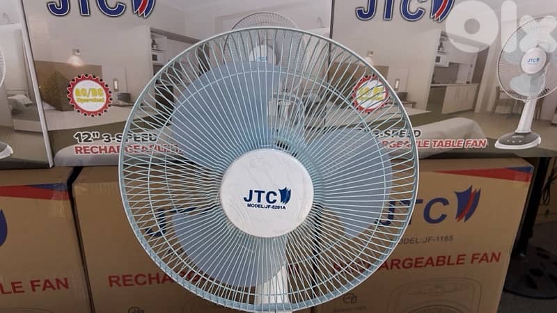 JTC 12” Rechargeable Table Fan - AC, Cooling & Heating - 116386966