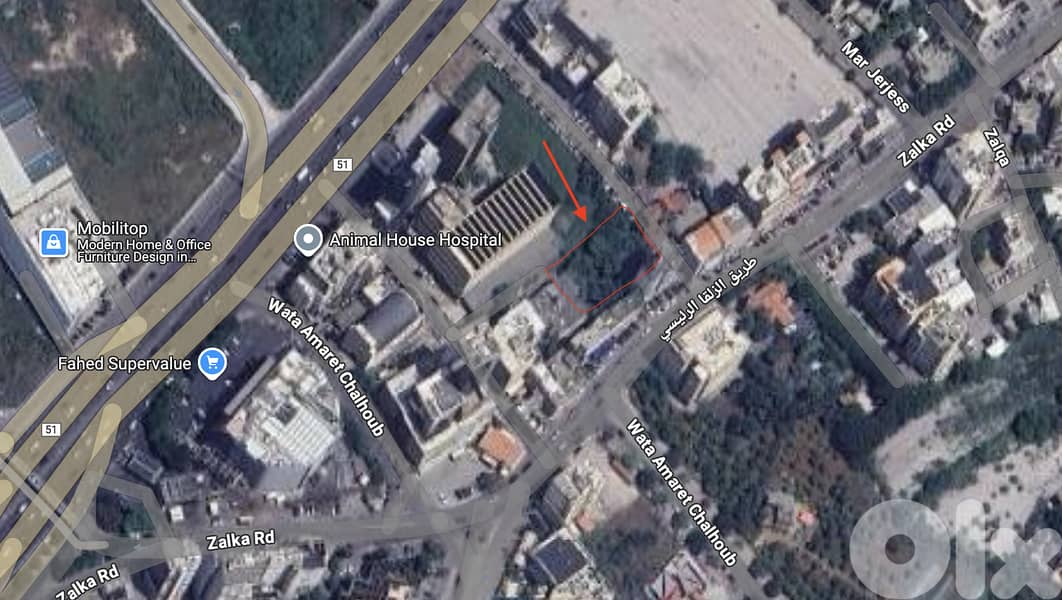 PRIME 886 SQM LAND FOR SALE AMARIT CHALHOUB - ارض للبيع عمارة شلهوب 0