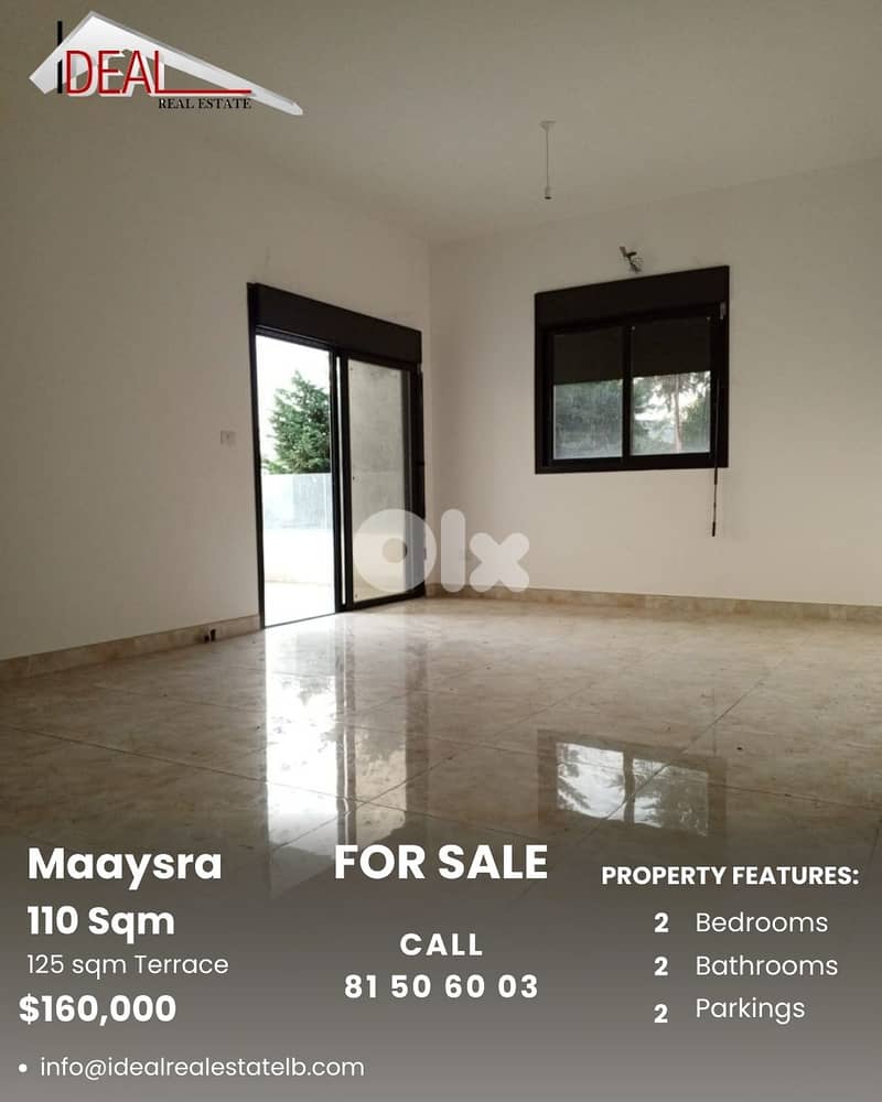 Apartment for sale in Maaysra Jbeil شقة للبيع في المعيصرة جبيل 0