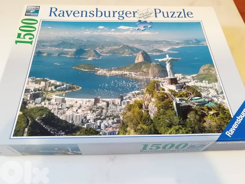 Ravenzburger "A view over Rio" puzzle 1500 pcs 80*60 cm used 0