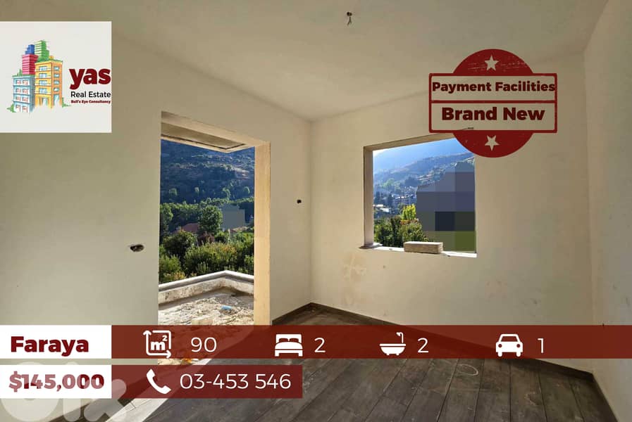 Faraya 90m2 | Brand New | Mountain View | Payment Facilities | DA | 0