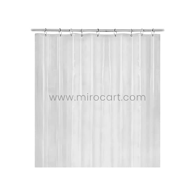 Transparent Shower Curtain – Waterproof PEVA Liner w/ Magnets (180cm) 12