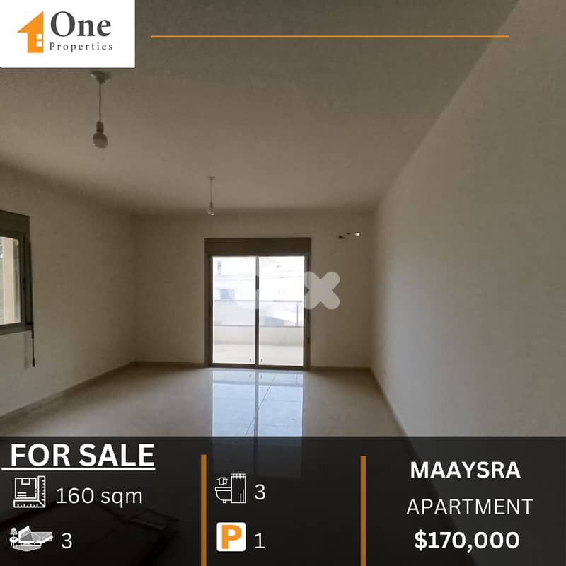 APARTMENT FOR SALE IN MAAYSRA 0