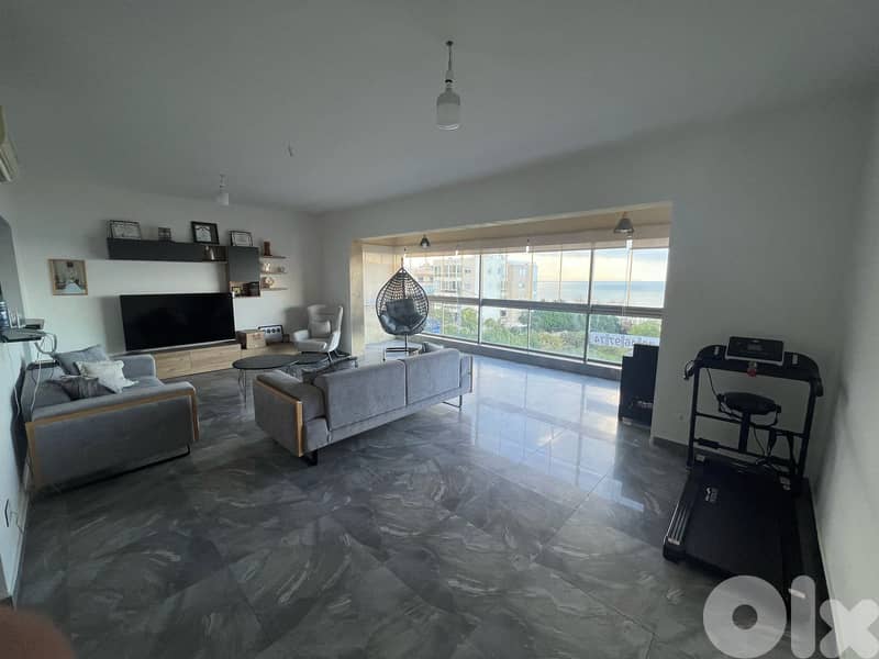 Semi Furnished Apartment+Sea View for rent in Aamchit - عمشيت 0