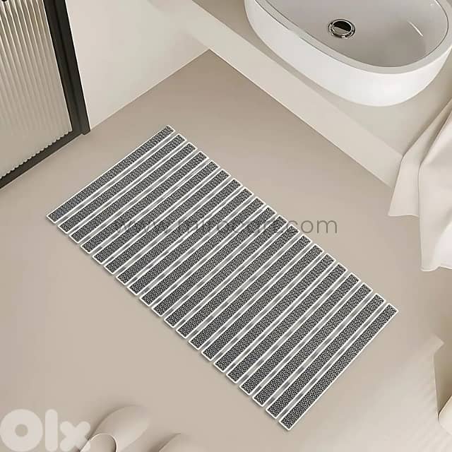 Textured Non-Slip Bathroom Mat, 70x40cm Rubber Mat for Bathtub, Shower 3