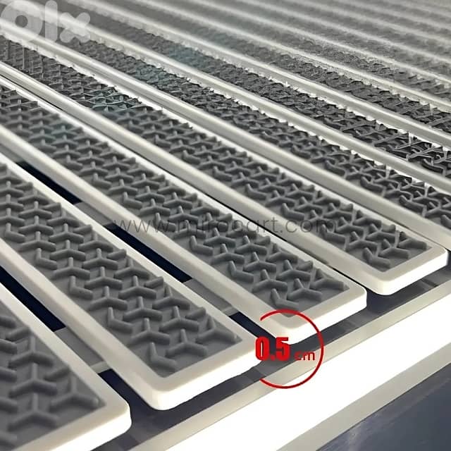 Textured Non-Slip Bathroom Mat, 70x40cm Rubber Mat for Bathtub, Shower 7