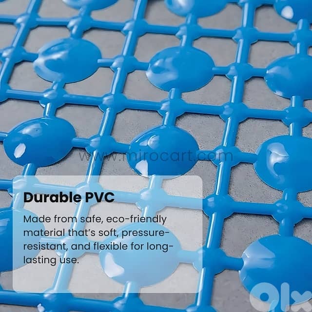 Non-Slip Shower Mat – 65x35cm PVC Mat w/ Suction Cups & Drain Holes 4