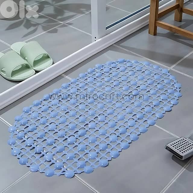 Non-Slip Shower Mat – 65x35cm PVC Mat w/ Suction Cups & Drain Holes 9