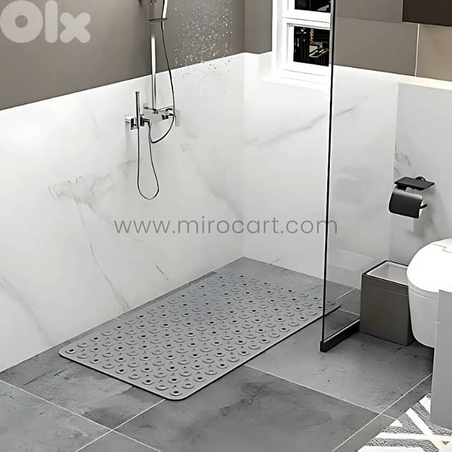 Premium Transparent Bath Mat 50x50cm for Showers & Bathtubs 1