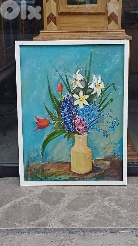 لوحة رسم زيتي اوروبية 0