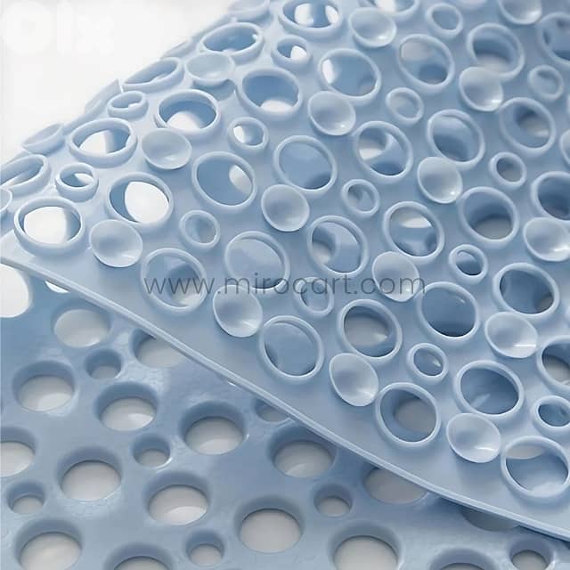 Non-Slip Massage Bath Mat 50x50cm – Textured PVC with 160 Suction Cups 11