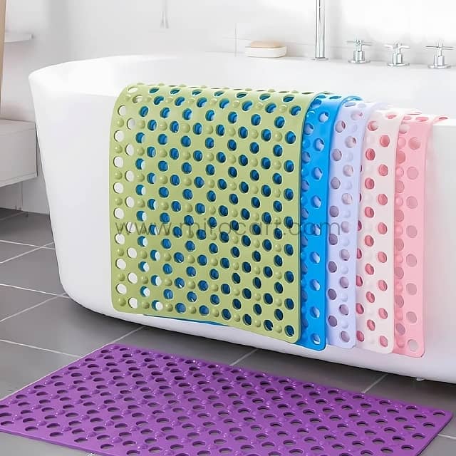 Non-Slip Massage Bath Mat 50x50cm – Textured PVC with 160 Suction Cups 12