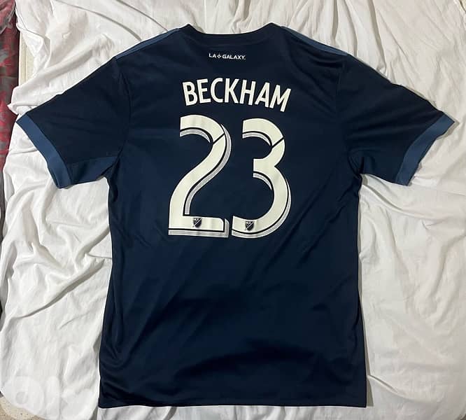 L . A Galaxy beckham 23 adidas away jersey 0