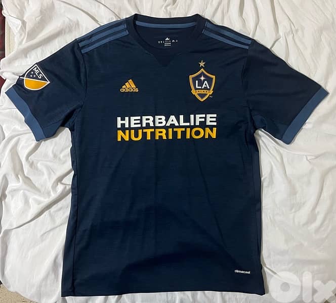 L . A Galaxy beckham 23 adidas away jersey 3
