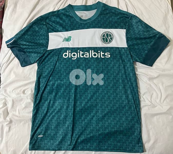 roma totti newbalance green edition jersey 3