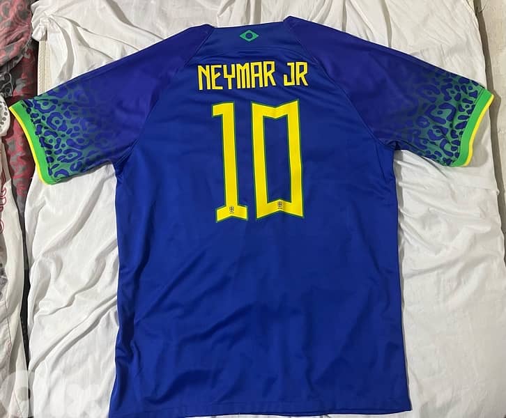 brasil neymar jr 10 mondial 2022 nike away shirt 4