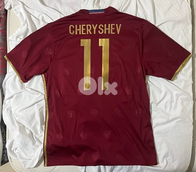 russia adidas home shirt cheryshev 11 2