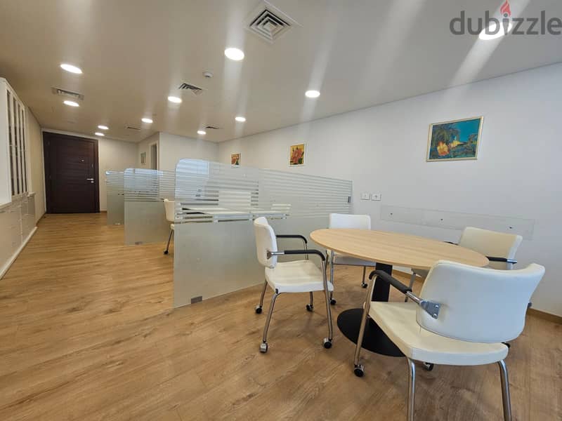 AH-HKL-367 Furnished Office for Rent,Sin El Fil 80m,24/7 Elec&Security 0