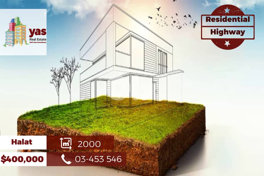 Halat 2000m2 | Coeff 40/80 | Residential Land | Sea View | ABA/AA 0