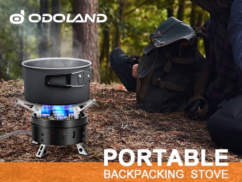 Odoland Camp Stove Foldable Gas Cooking Stove External Ignition 0
