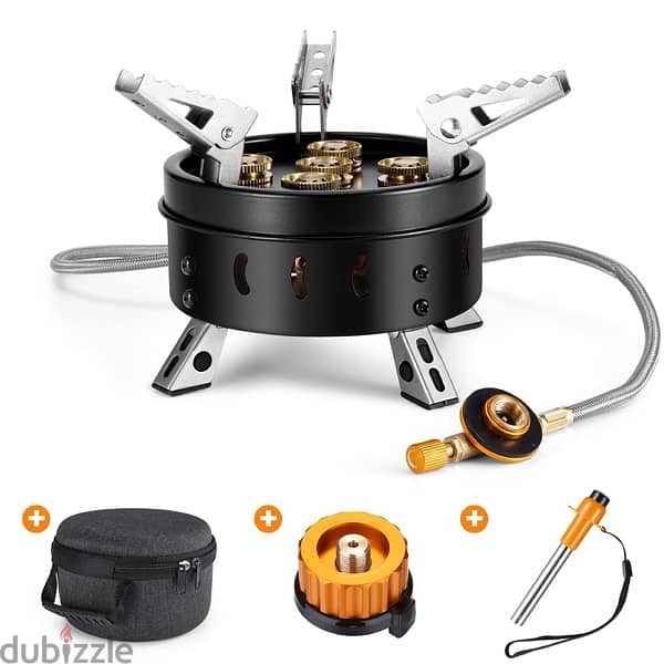 Odoland Camp Stove Foldable Gas Cooking Stove External Ignition 1