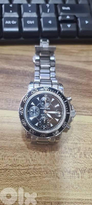 Montblanc Sport Chronograph Watch 7034 Automatic Men's 41.5 mm Swiss 1