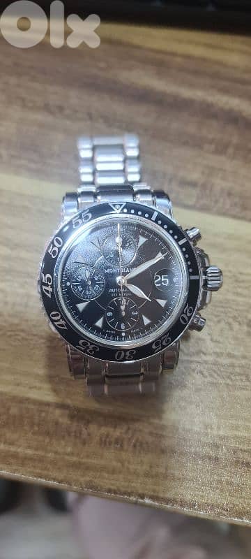Montblanc Sport Chronograph Watch 7034 Automatic Men's 41.5 mm Swiss 4