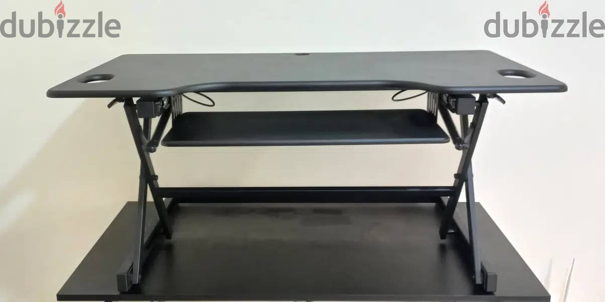 Rocelco 115cmx60cm Sit Stand Desk Converter 1