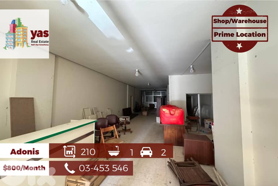 Adonis 210m2 | Shop | Rent | Prime Location | EL/CHN 0