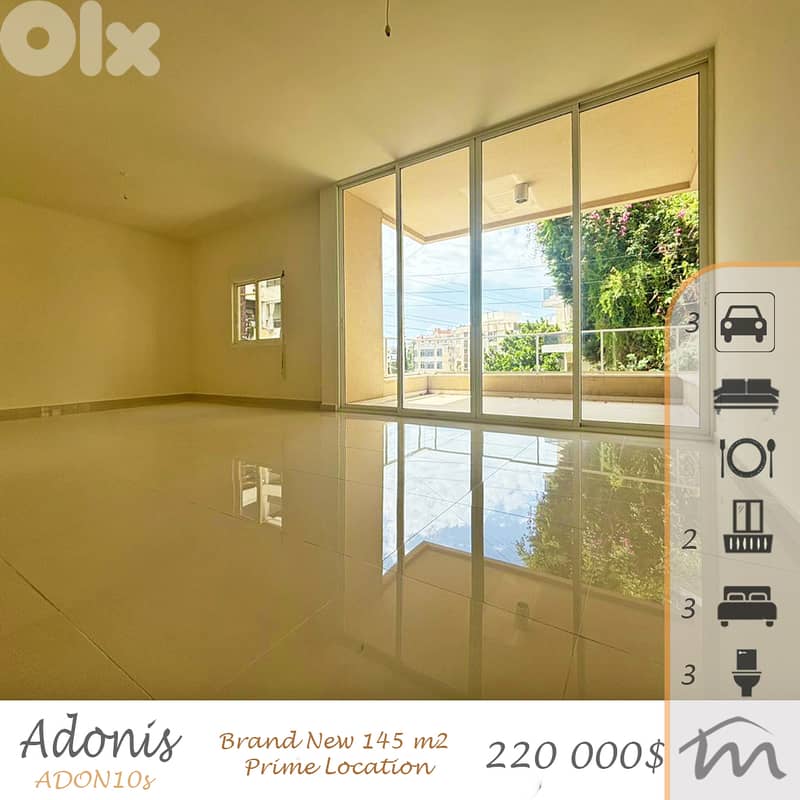 Adonis | Brand New 3 Bedrooms Apartment | 3 Covered Parking | High End 0