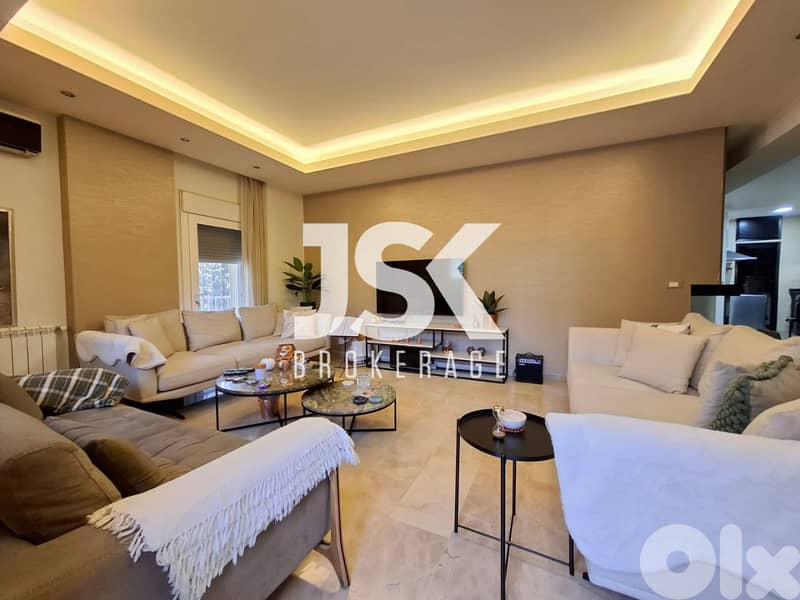 L17966- 3-Bedroom Furnished Apartment with Terrace For Sale in Ghadir 0