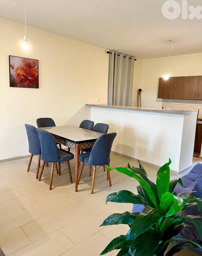 L17944- Fully Furnished Chalet With Terrace For Rent in Laq 2