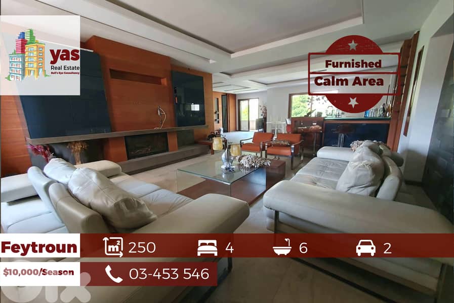 Feytroun 250m2 | Furnished | Seasonal Rent | Calm Area | KH 0
