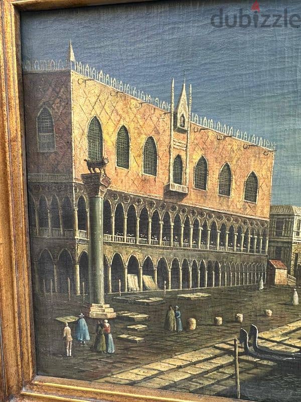 tableaux venice italy 120cmتابلو انتيك رسم يدوي زيتي  ع قماش سعر مميز 5