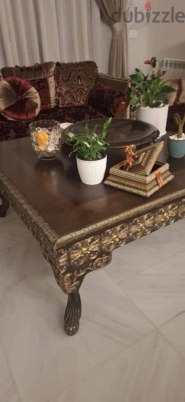 Table "wood" 120cm×120cm ×52.5 cm height 1