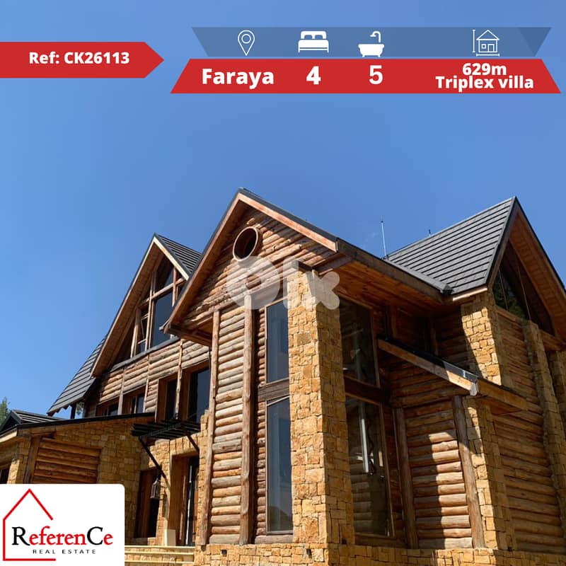 Luxurious Villa with land in Faraya فيلا فاخرة مع الأرض في فاريا 0