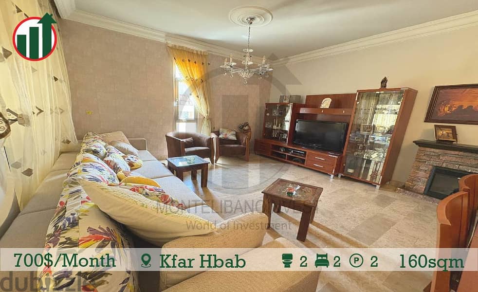 Furnished Apartment For Rent In Kfarhbab !! 0