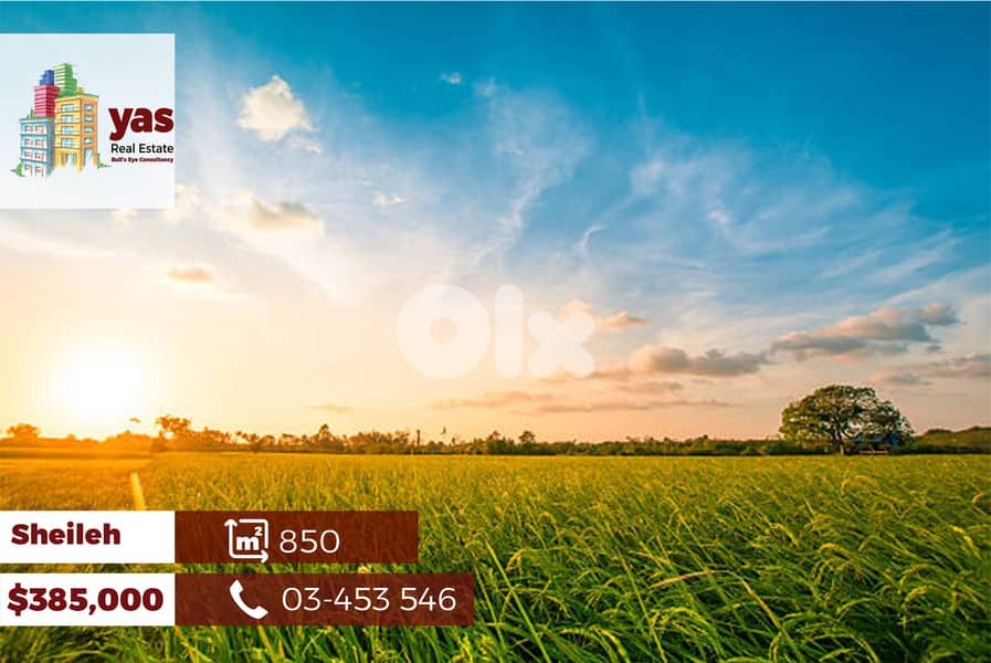 Sheileh 850m2 | Residential Land | Sea View | Quiet Street | BA 0