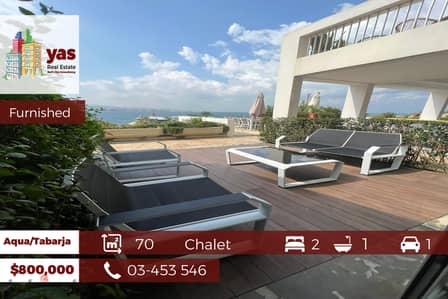 Tabarja / Aqua 70m2 | Terrace | Furnished | Sea View | Aqua 2 | AC