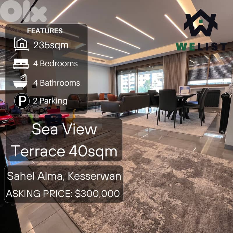 235sqm Apartment Duplex for sale in Sahel Alma - Jounieh, Kesserwan 0