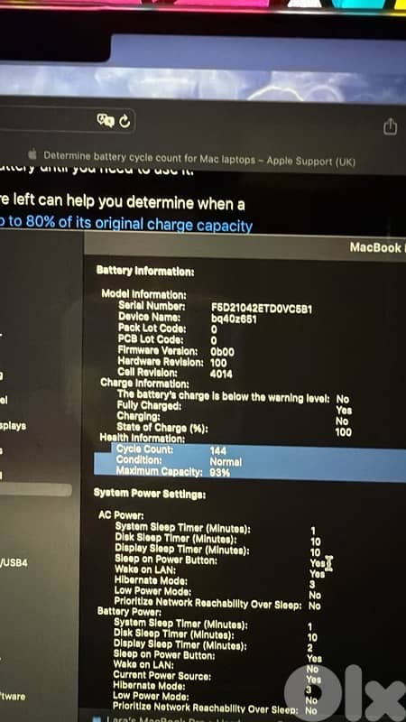 Macbook Pro 16' , M1 Pro Chip 16GB RAM , 512 SSD 5